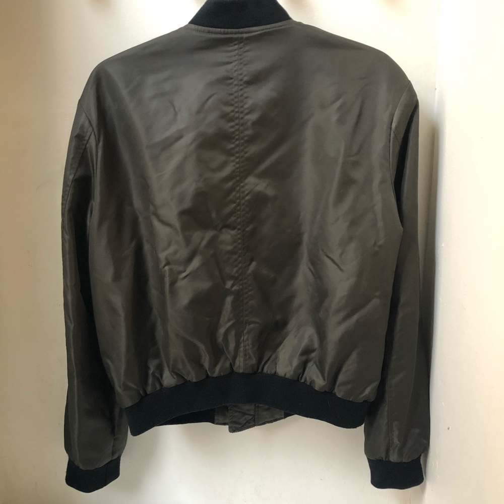 Zara olive green bomber jacket size M - Picture 3 of 3